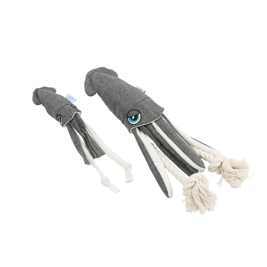 ユーゴー　犬用おもちゃ　キャンバススクイッド🦑