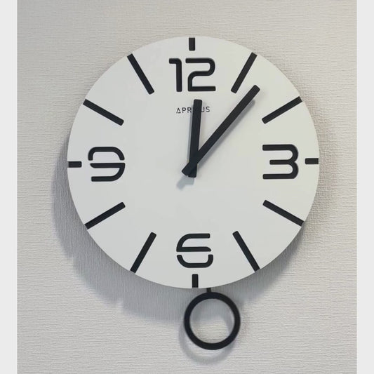 アプリクス　ウォールクロック　クローノ ホワイト