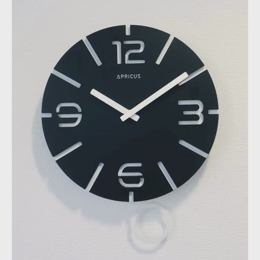 アプリクス　ウォールクロック　クローノ ブラック