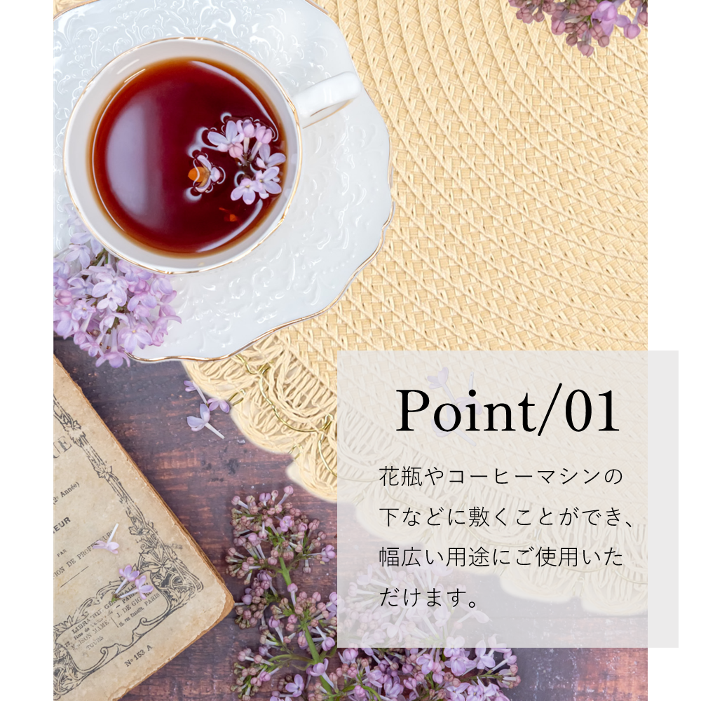 アプリクス　ランチョンマット　ラウンドナチュレ