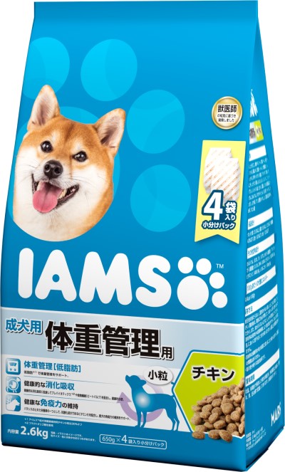 アイムス 成犬用 体重管理用 小粒 チキン 2.6kg