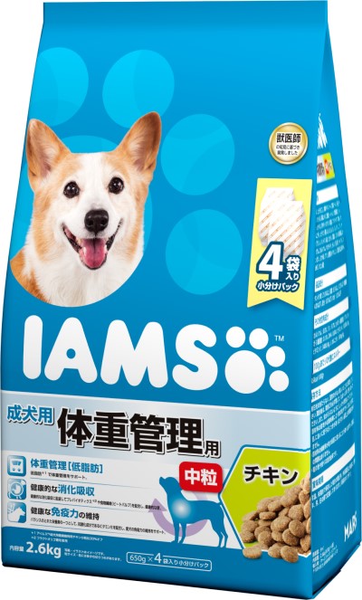 アイムス 成犬用 体重管理用 中粒 チキン 2.6kg