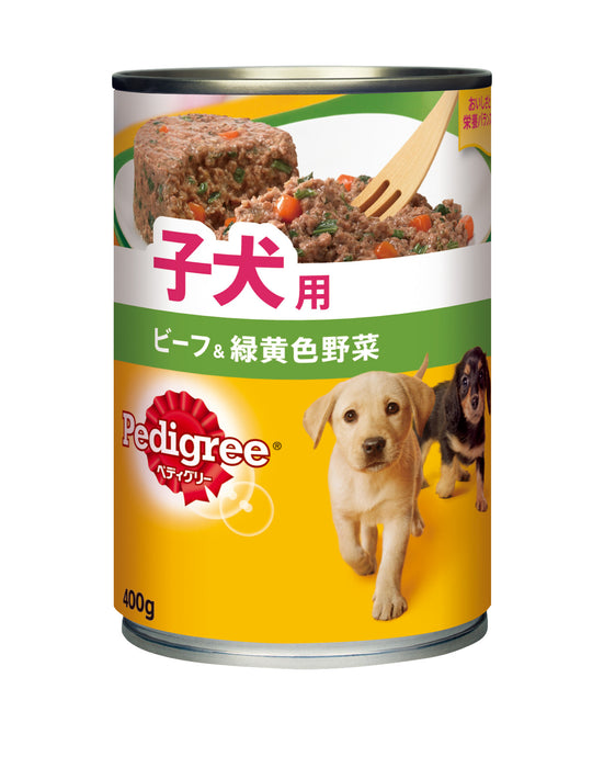 ペディグリー 缶 Ｐ14 子犬用 ビーフ＆緑黄色野菜 400g