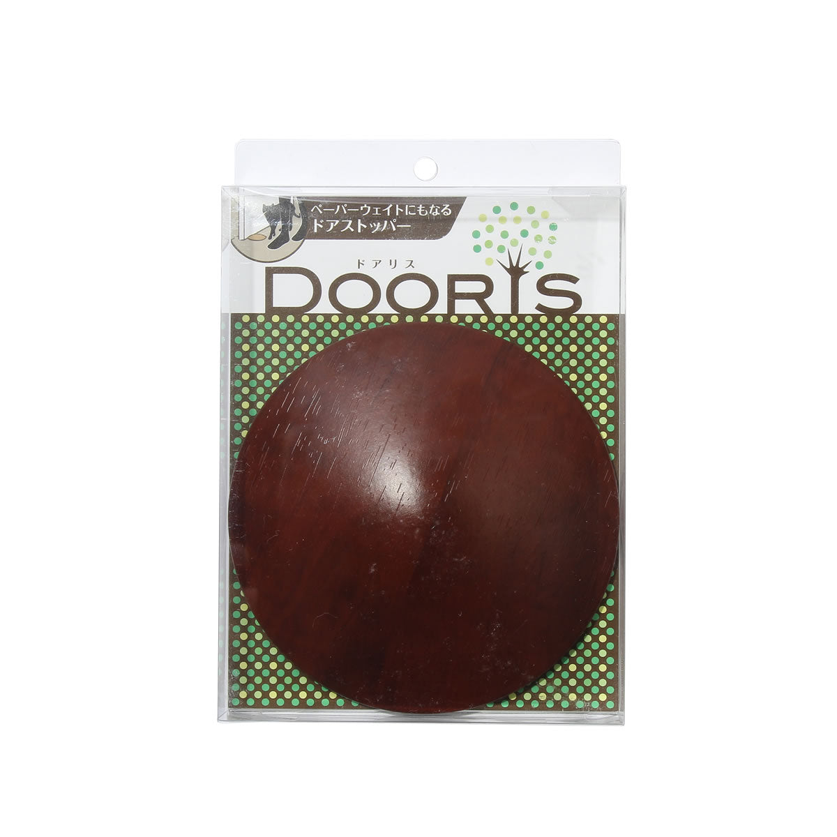ドアリス　木目調ドアストッパー　マホガニー
