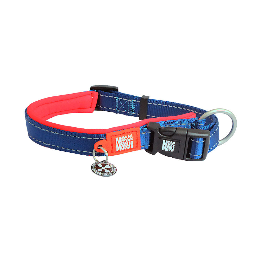 マックスアンドモーリー 犬用首輪 スマートIDタグ／反射材付き レッド