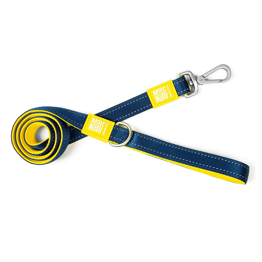 マックスアンドモーリー　犬用リード　反射材付き　イエロー