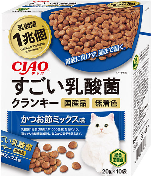 CIAO すごい乳酸菌クランキー かつお節ミックス味 20g×10袋