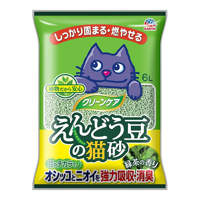 えんどう豆の猫砂 緑茶の香り 6L
