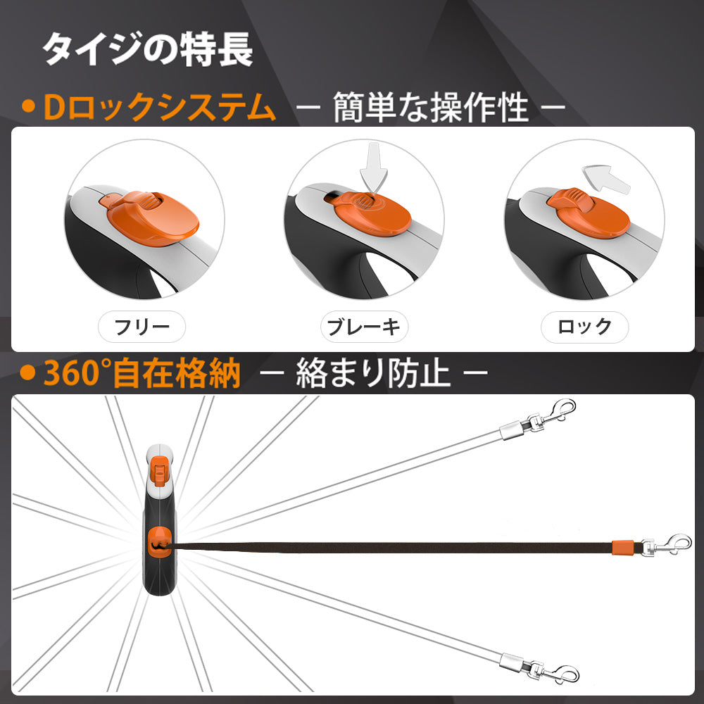 エクスコー　伸縮リード　タイジ　テープタイプ　M