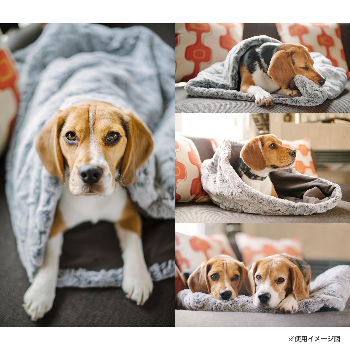 プレイ　スナッグルベッド　ハスキーグレー