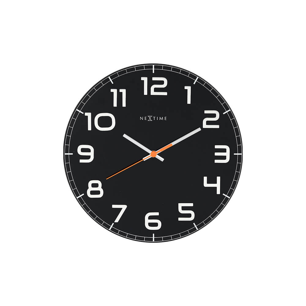 ネクスタイム　掛け時計　クラッシーラウンド　ブラック