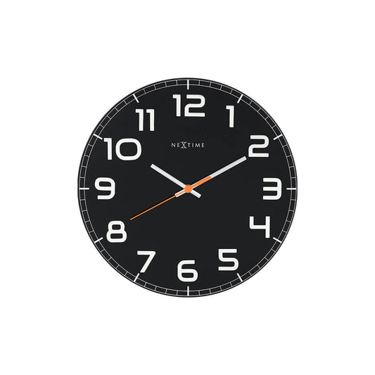 ネクスタイム　掛け時計　クラッシーラウンド　ブラック