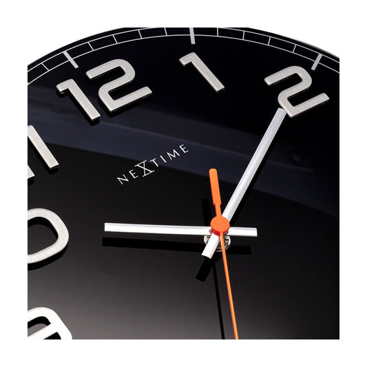 ネクスタイム　掛け時計　クラッシーラウンド　ブラック