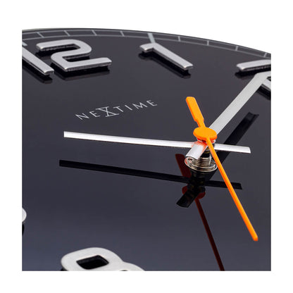 ネクスタイム　掛け時計　クラッシーラウンド　ブラック