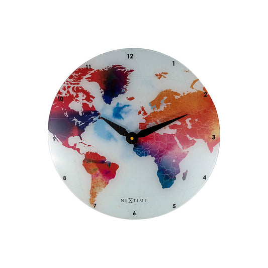 ネクスタイム　掛け時計　カラフルワールド