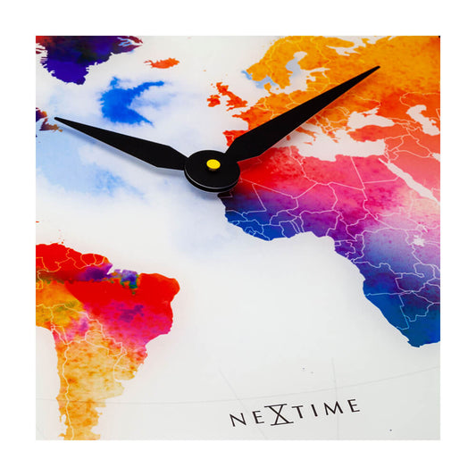 ネクスタイム　掛け時計　カラフルワールド