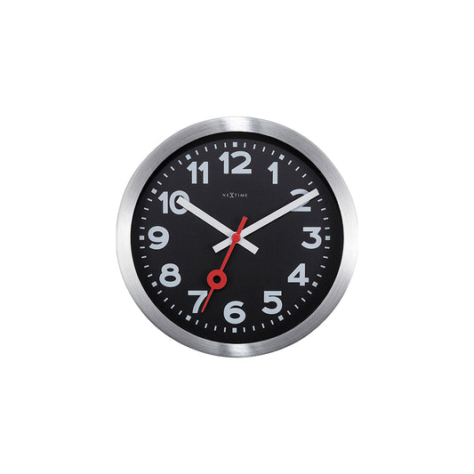 ネクスタイム　掛け時計　ステーション ナンバーズ　ブラック
