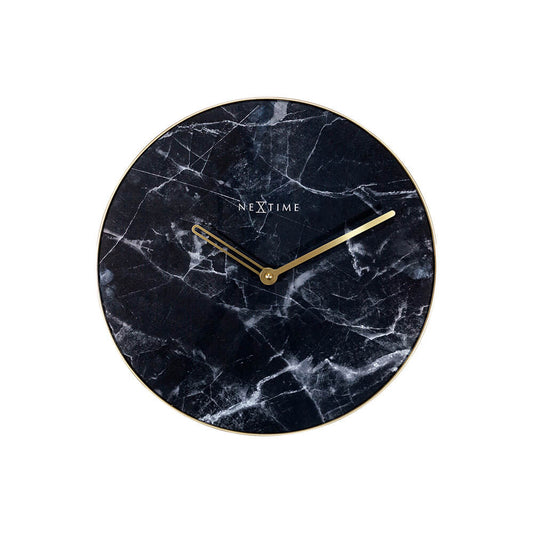 ネクスタイム　掛け時計　マーブル　ブラック