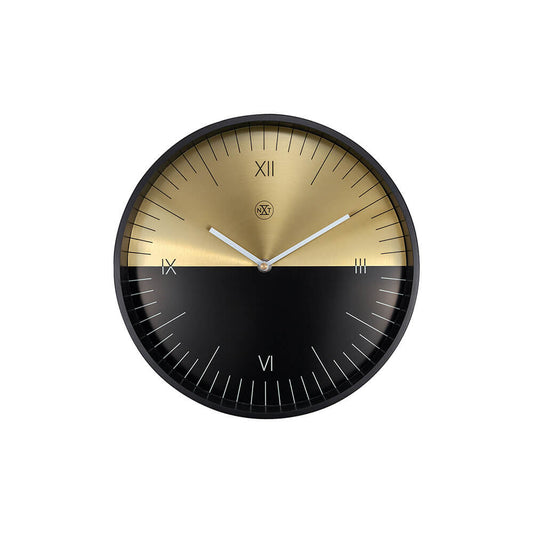 ネクスタイム　掛け時計　 ハーフ　ブラックゴールド