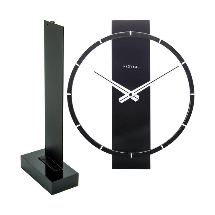 ネクスタイム　置き・掛け時計　カール　スモール テーブル　ブラック