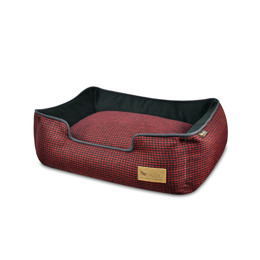 プレイ　ラウンジベッド（オリジナルコレクション）　ハウンドトゥース（レッド）M