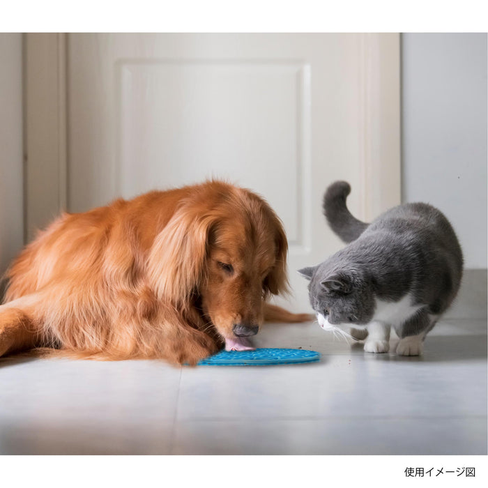 ループ　犬猫兼用早食い防止食器　リックマット　ハート